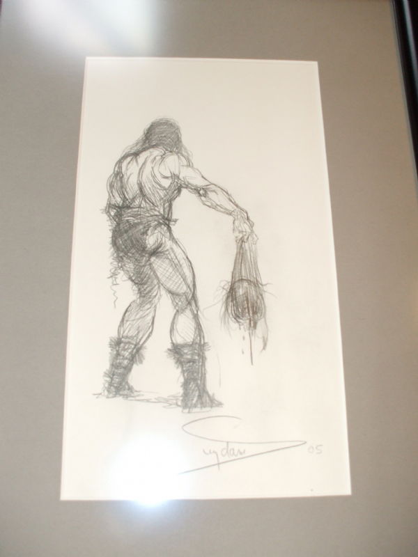 Barbarian Arthur Suydam In Mike Sharpe S Arthur Suydam Comic Art Gallery Room